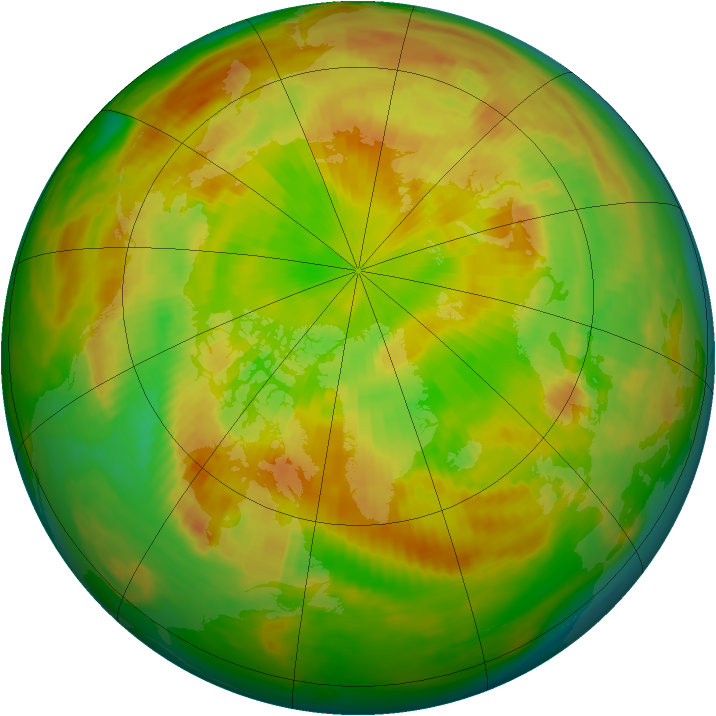 Arctic ozone map for 23 May 1988